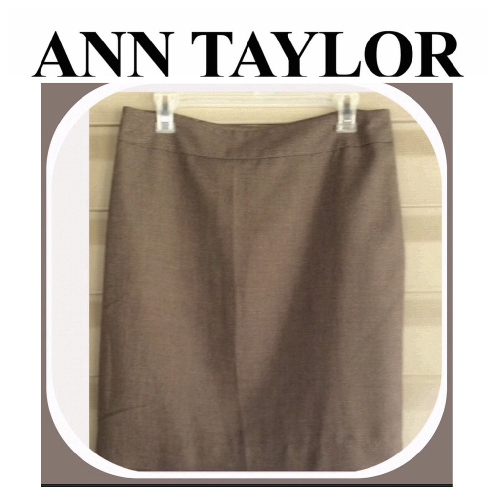 Loft Brown Tweed Pencil skirt